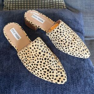 Steve Madden cheetah print mules, size 9.5